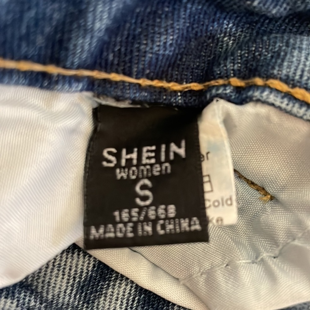 SHEIN Women High Rise Mom Ankle Jean Clean Flat Front Sz Small - Picture 3 of 6